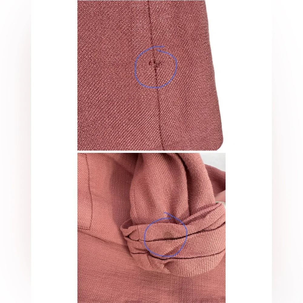 Veronica Beard Blazer Odile Dickey Pink Jacket Rosewood Double Breasted SZ 0